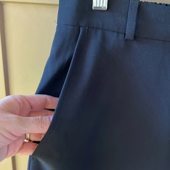 Ivan Grundahl sz M Black Trousers Highrise Wide Leg Minimalist Contemporary - Picture 6 of 9